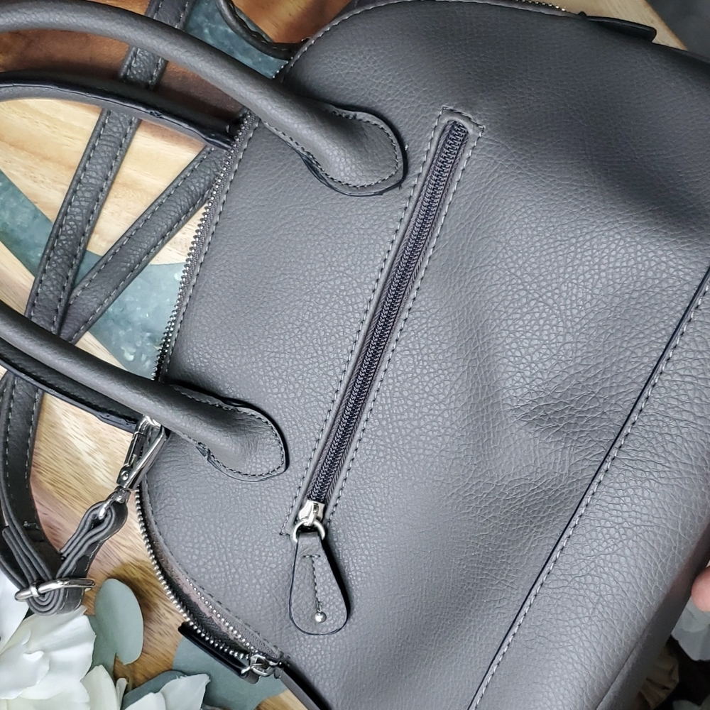 Nicole Miller New York Satchel with Crossbody Strap - Picture 5 of 12
